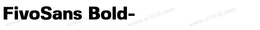 FivoSans Bold字体转换